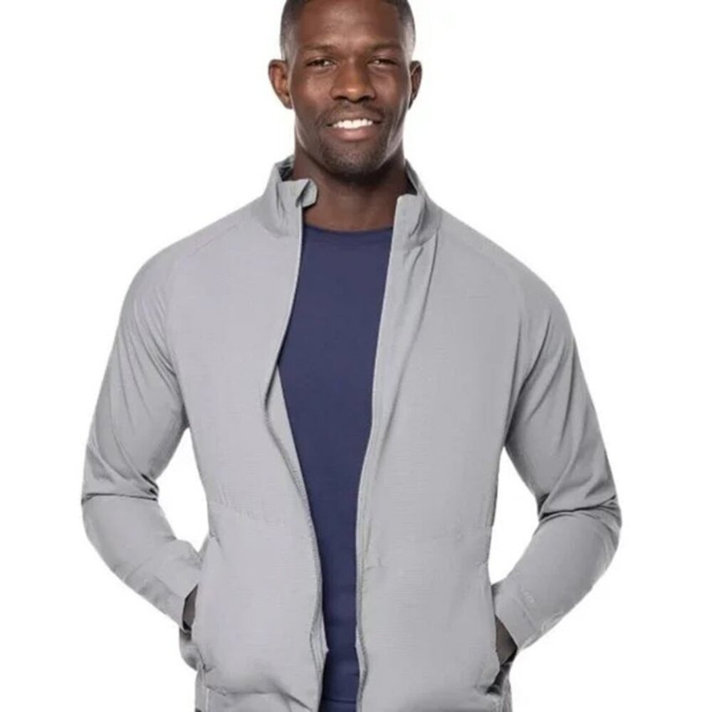 Coolibar UPF 50+ Men's Outpace Sport Sun Protective Jacket Iron Gray 2XL